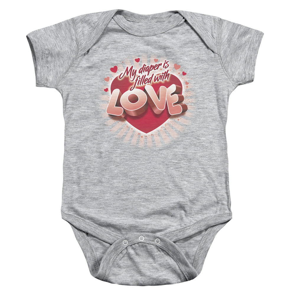 Filled With Love - Infant Snapsuit - Athletic Heather