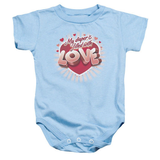 Filled With Love - Infant Snapsuit - Light Blue