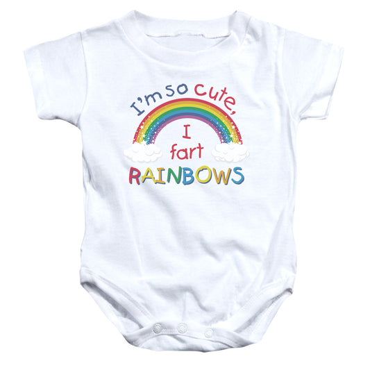 Rainbows - Infant Snapsuit - White