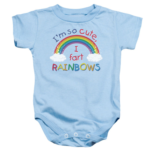 Rainbows - Infant Snapsuit - Light Blue - Sm