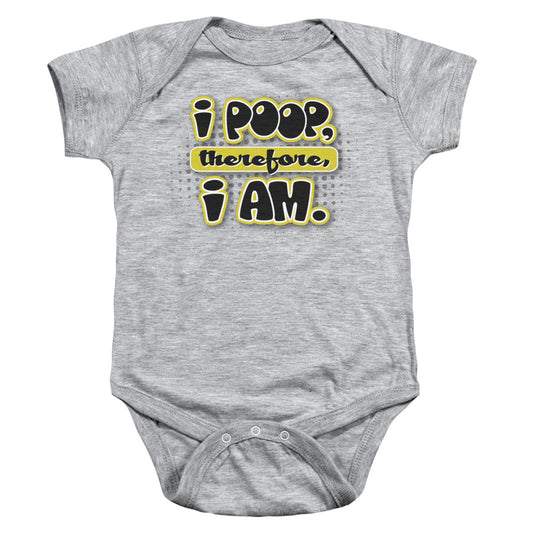 I Am Poopy - Infant Snapsuit - Athletic Heather
