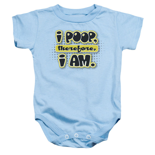 I Am Poopy - Infant Snapsuit - Light Blue