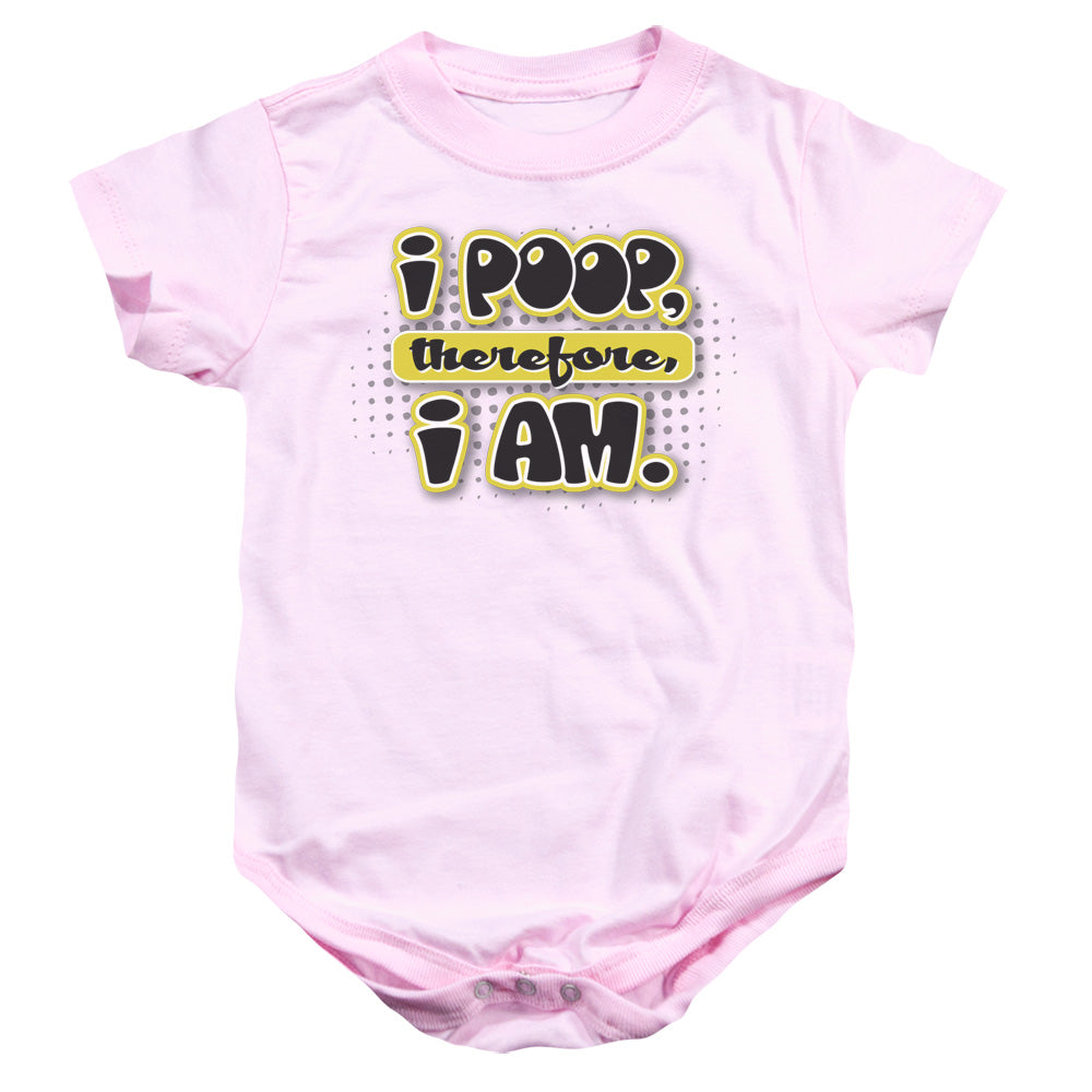 I Am Poopy - Infant Snapsuit - Pink