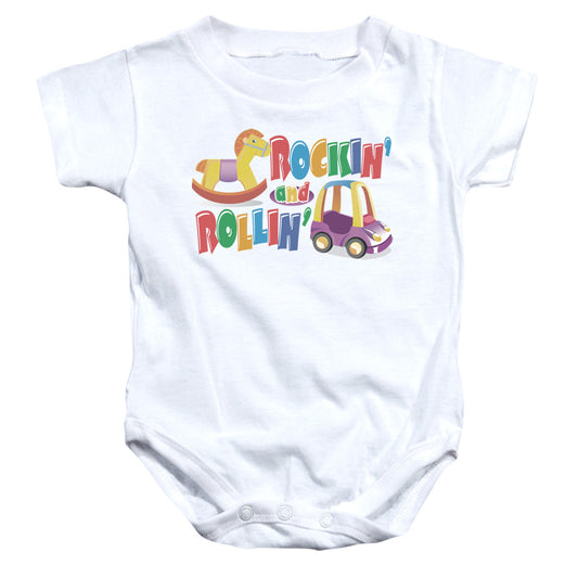 Rockin And Rollin - Infant Snapsuit - White