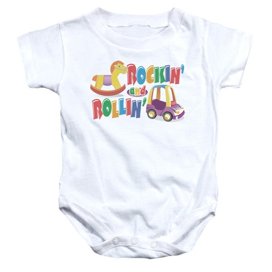 Rockin And Rollin - Infant Snapsuit - White