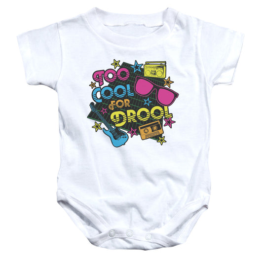 Too Cool For Drool - Infant Snapsuit - White