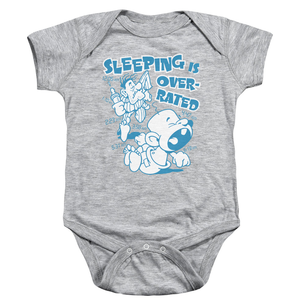 Over Rated - Infant Snapsuit - Athletic Heather