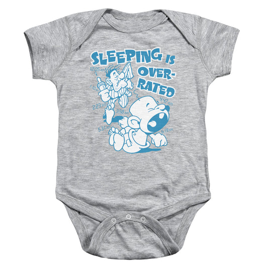 Over Rated - Infant Snapsuit - Athletic Heather