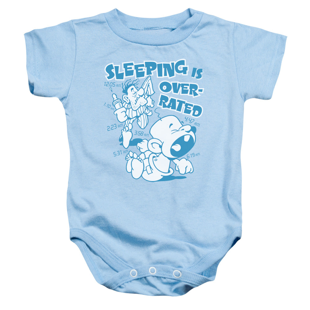 Over Rated - Infant Snapsuit - Light Blue