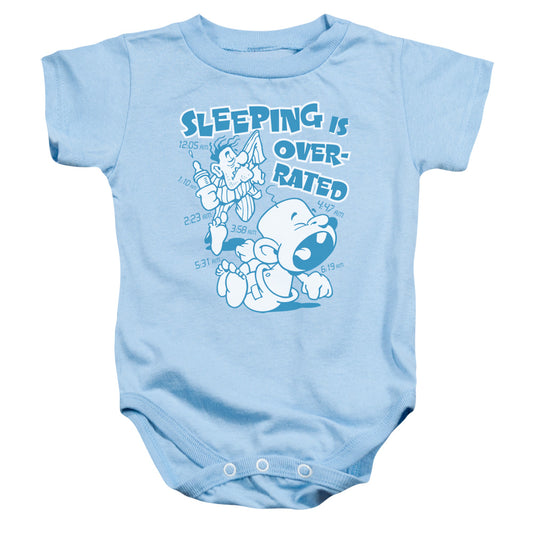 Over Rated - Infant Snapsuit - Light Blue