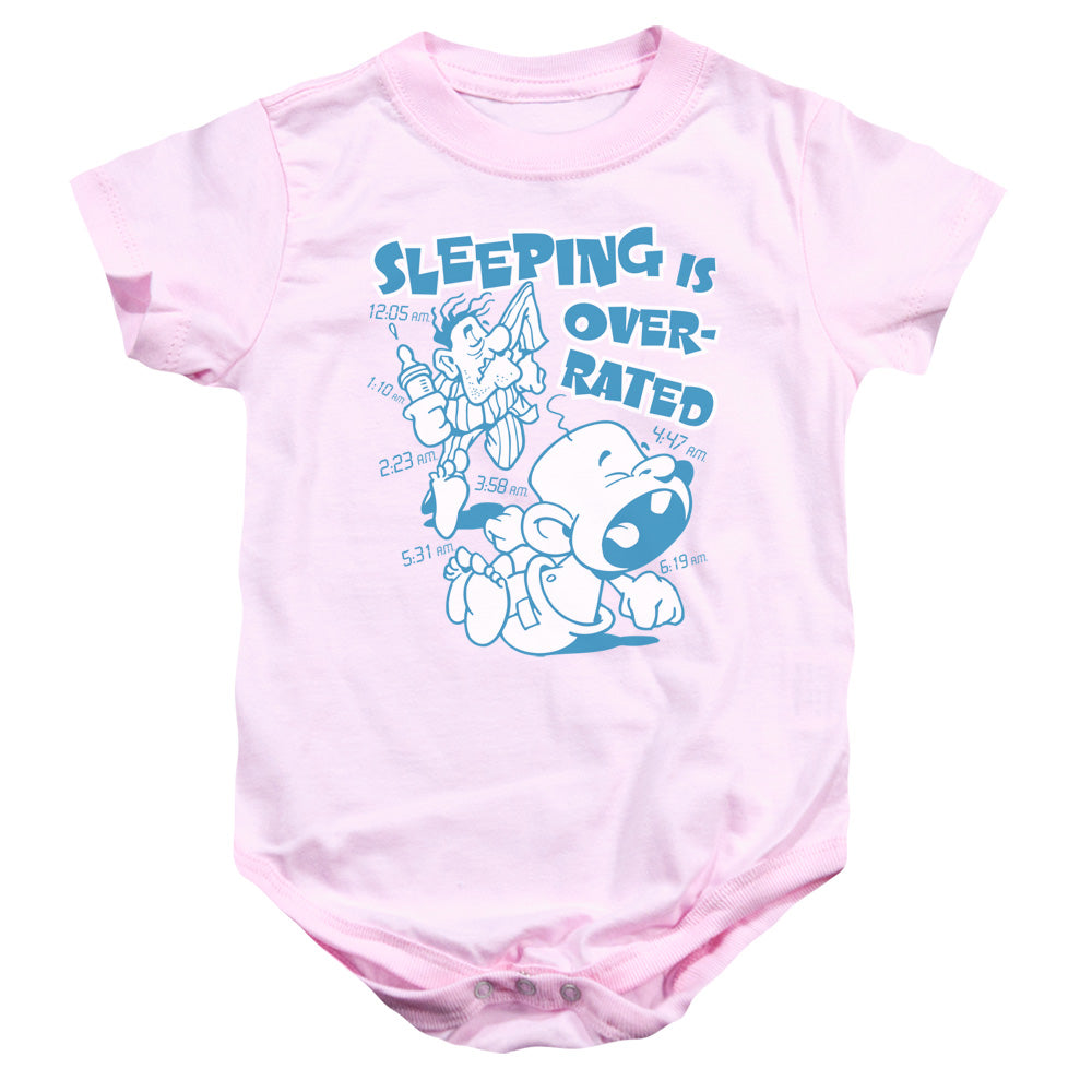 Over Rated - Infant Snapsuit - Pink