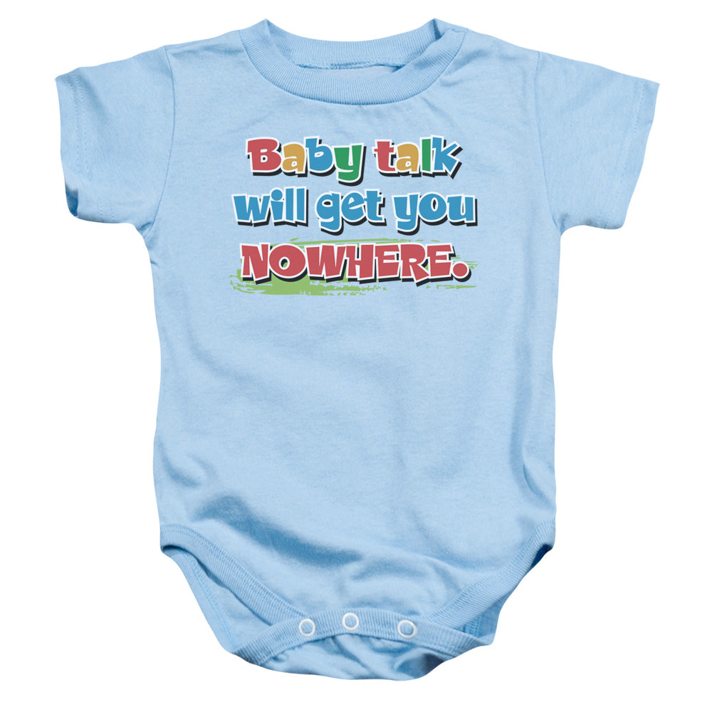 Baby Talk - Infant Snapsuit - Light Blue