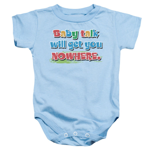 Baby Talk - Infant Snapsuit - Light Blue