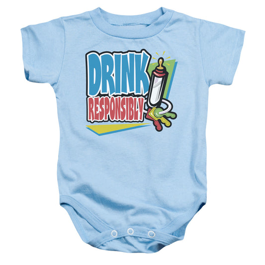 Drink Responsibly - Infant Snapsuit - Light Blue
