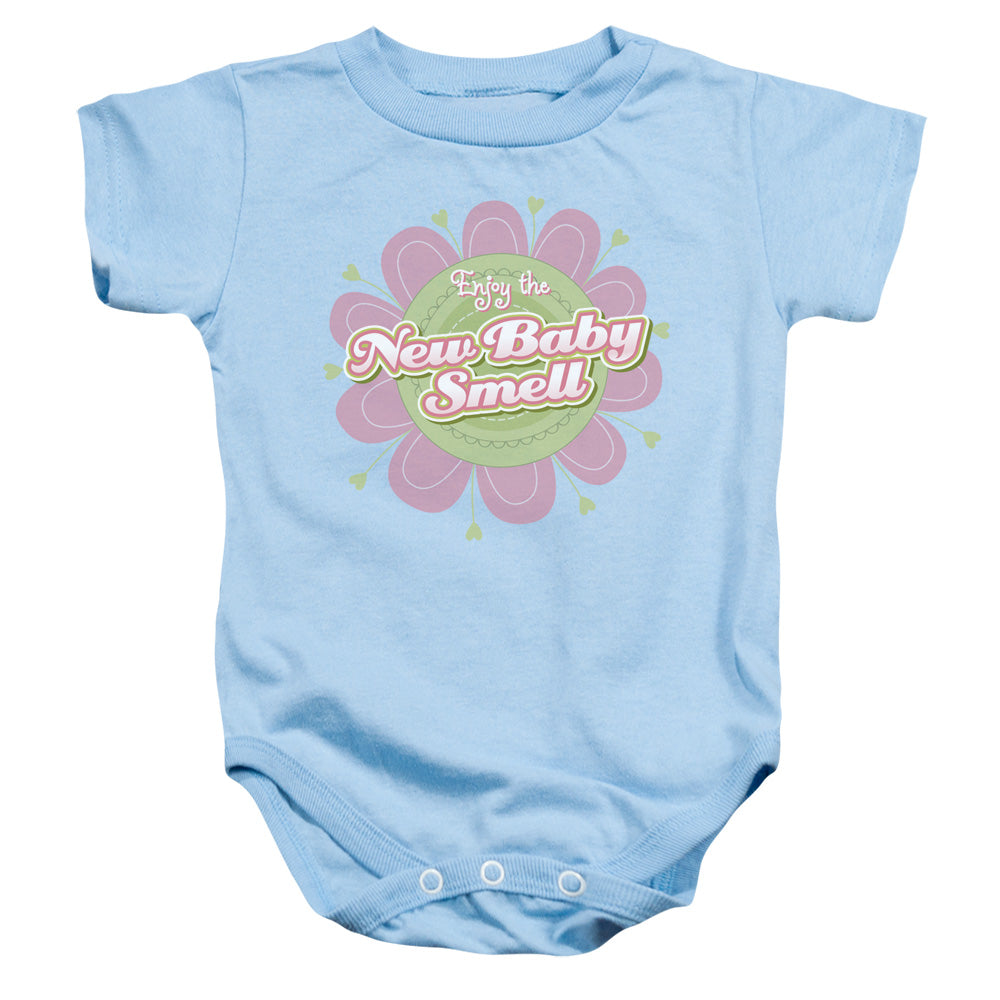 New Baby Smell - Infant Snapsuit - Light Blue