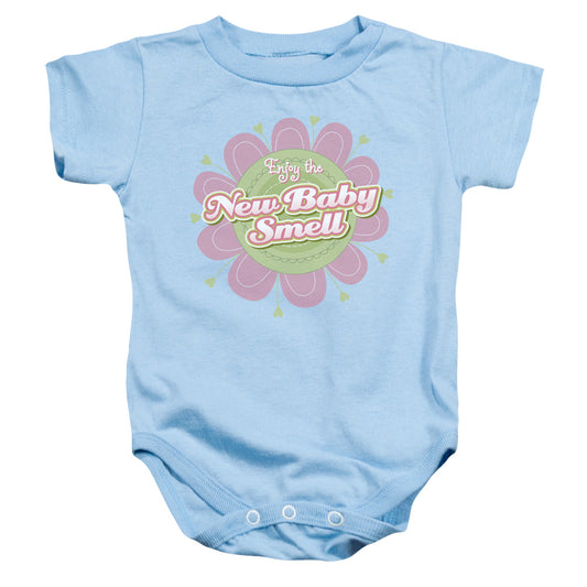 New Baby Smell - Infant Snapsuit - Light Blue