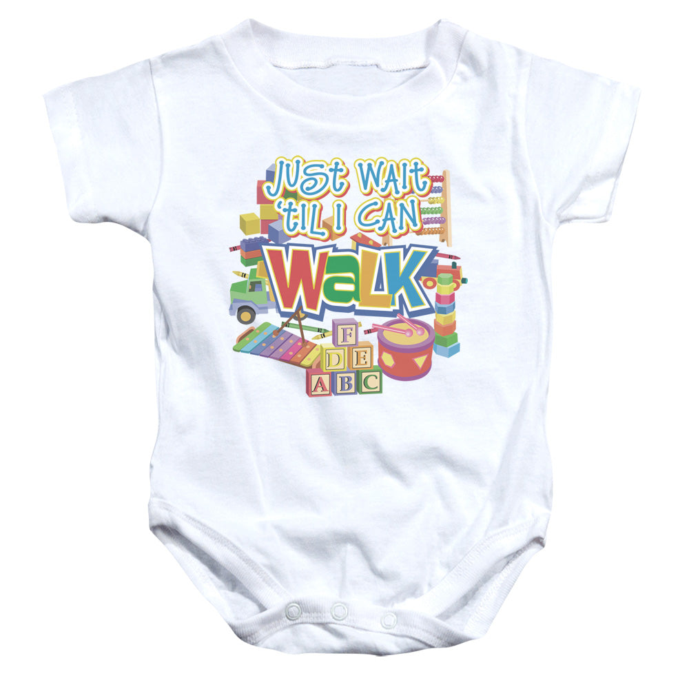 Just Wait - Infant Snapsuit - White