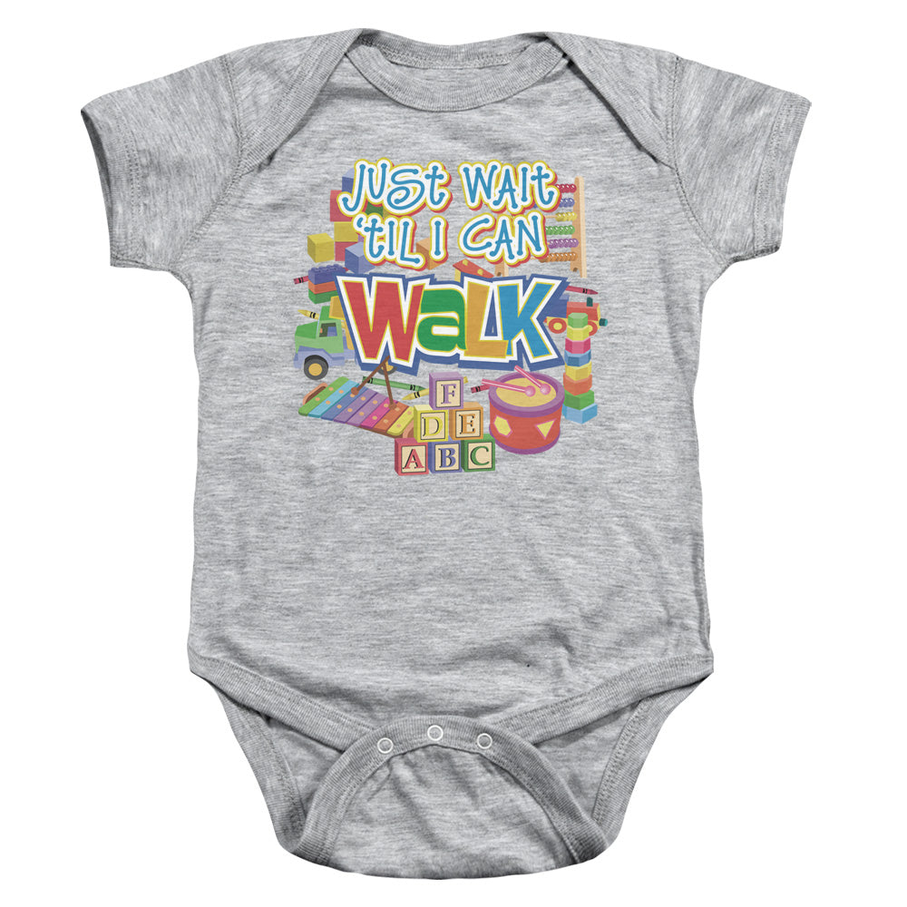 Just Wait - Infant Snapsuit - Athletic Heather - Sm