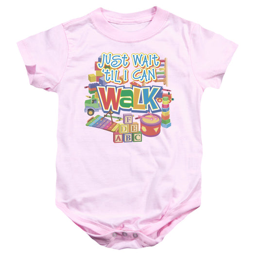 Just Wait - Infant Snapsuit - Pink