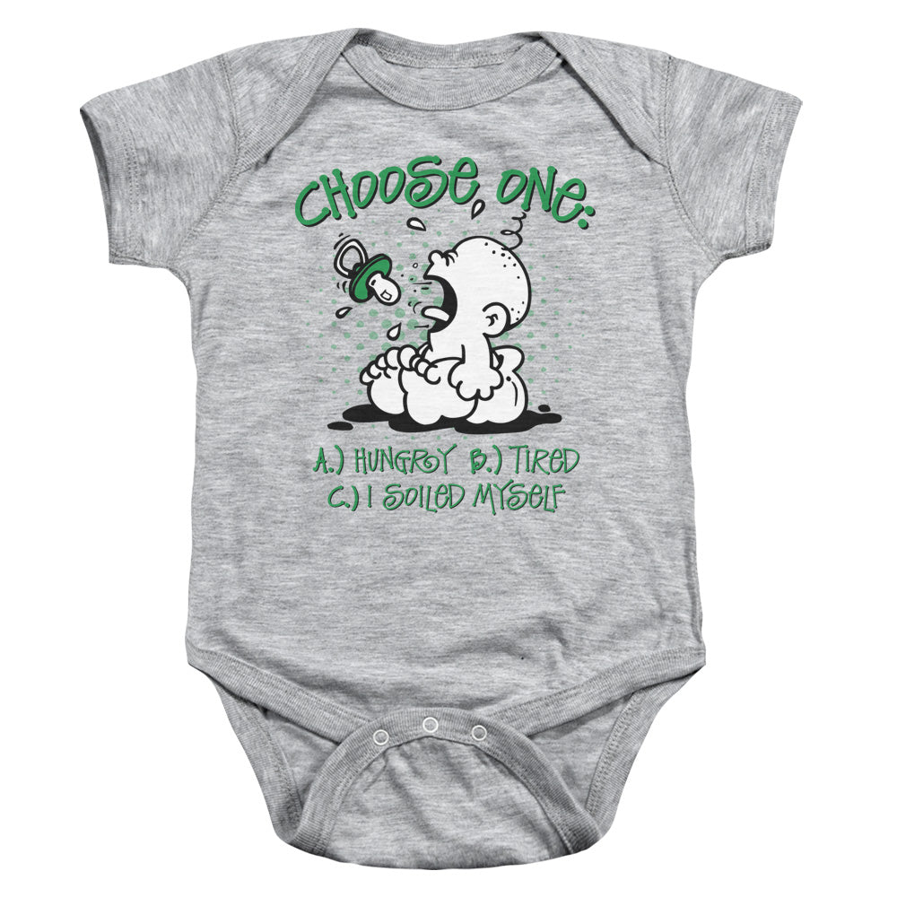 Choose One - Infant Snapsuit - Athletic Heather