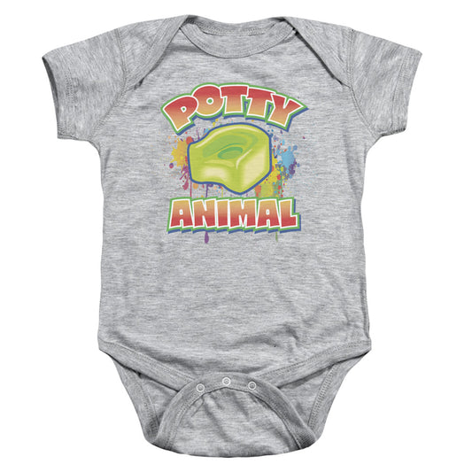 Potty Animal - Infant Snapsuit - Athletic Heather