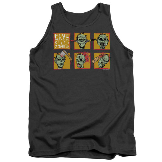 Five Ways To Kill A Zombie - Adult Tank - Charcoal