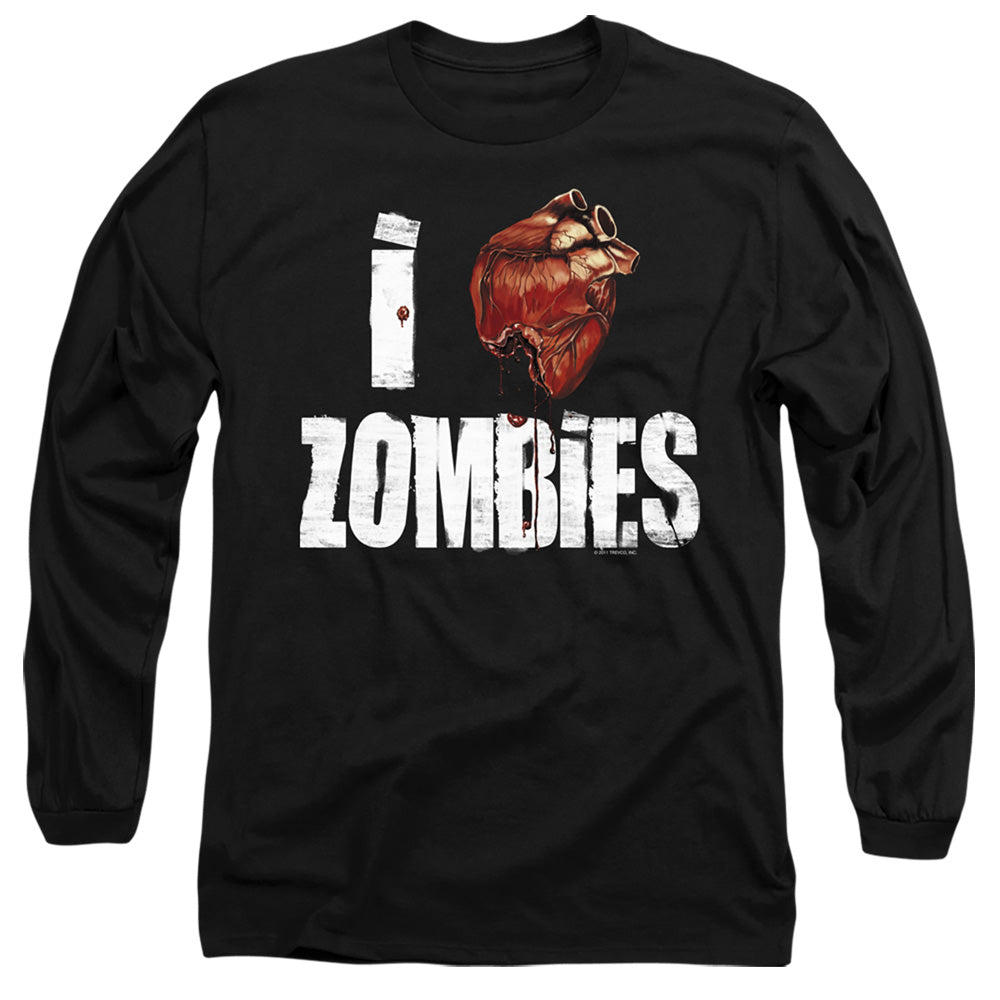 I Bloody Heart Zobmies - Long Sleeve Adult 18 - 1 - Black T-shirt