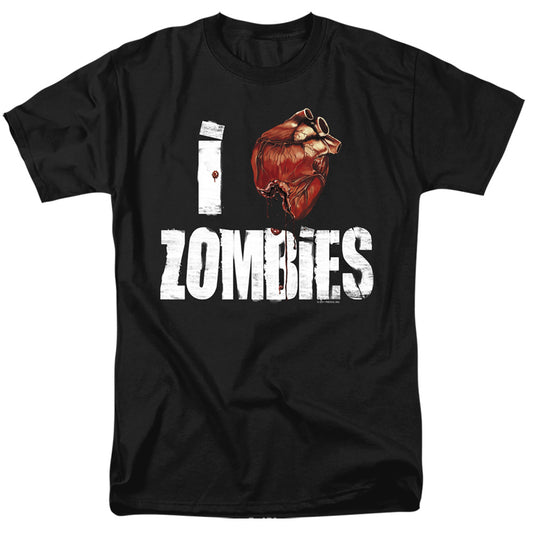 I Bloody Heart Zobmies - Short Sleeve Adult 18 - 1 - Black T-shirt