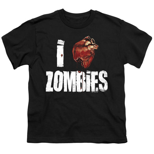I Bloody Heart Zobmies - Short Sleeve Youth 18 - 1 - Black T-shirt