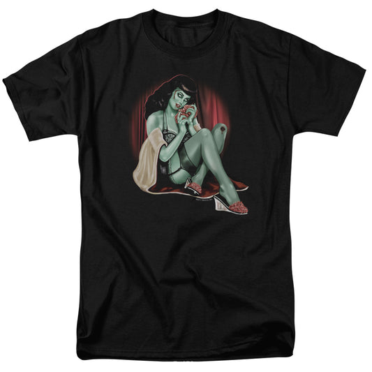 Zombie Pin Up All A Girl Wants - Short Sleeve Adult 18 - 1 - Black T-shirt