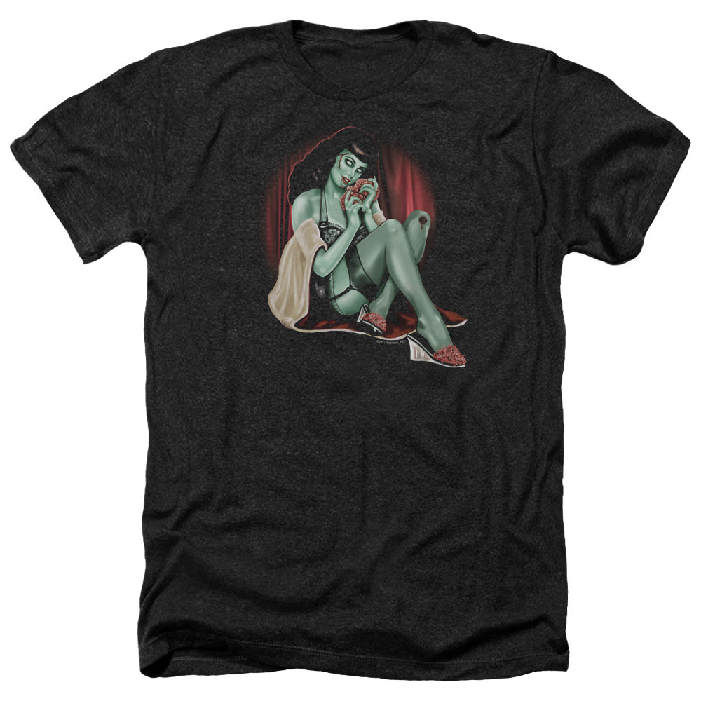 Zombie Pin Up All A Girl Wants - Adult Heather-black