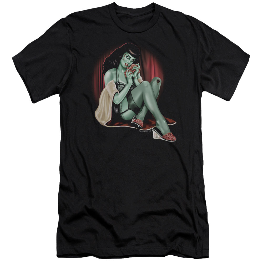 Zombie Pin  Up All A Girl Wants - Short Sleeve Adult 30 - 1 - Black T-shirt