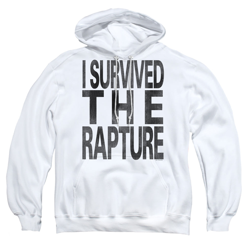 I Survived The Rapture - Adult Pull-over Hoodie - White