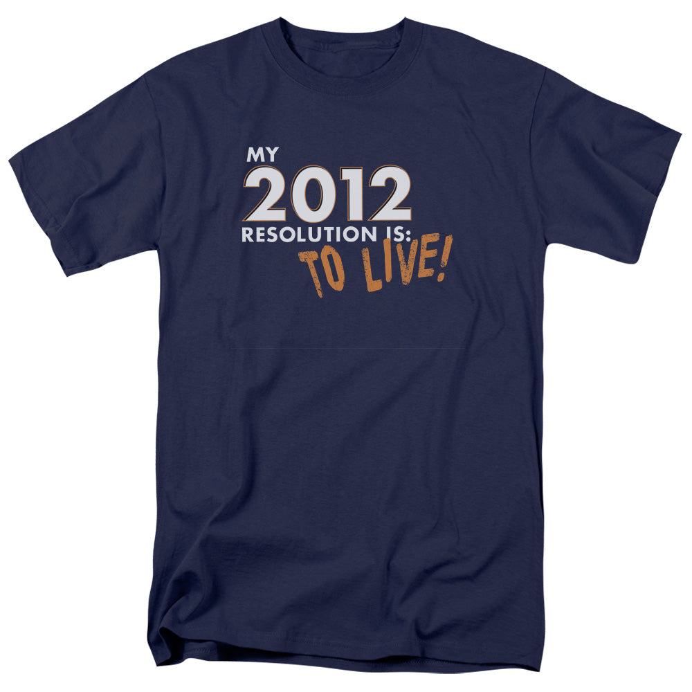 To Live! - Short Sleeve Adult 18 - 1 - Navy T-shirt