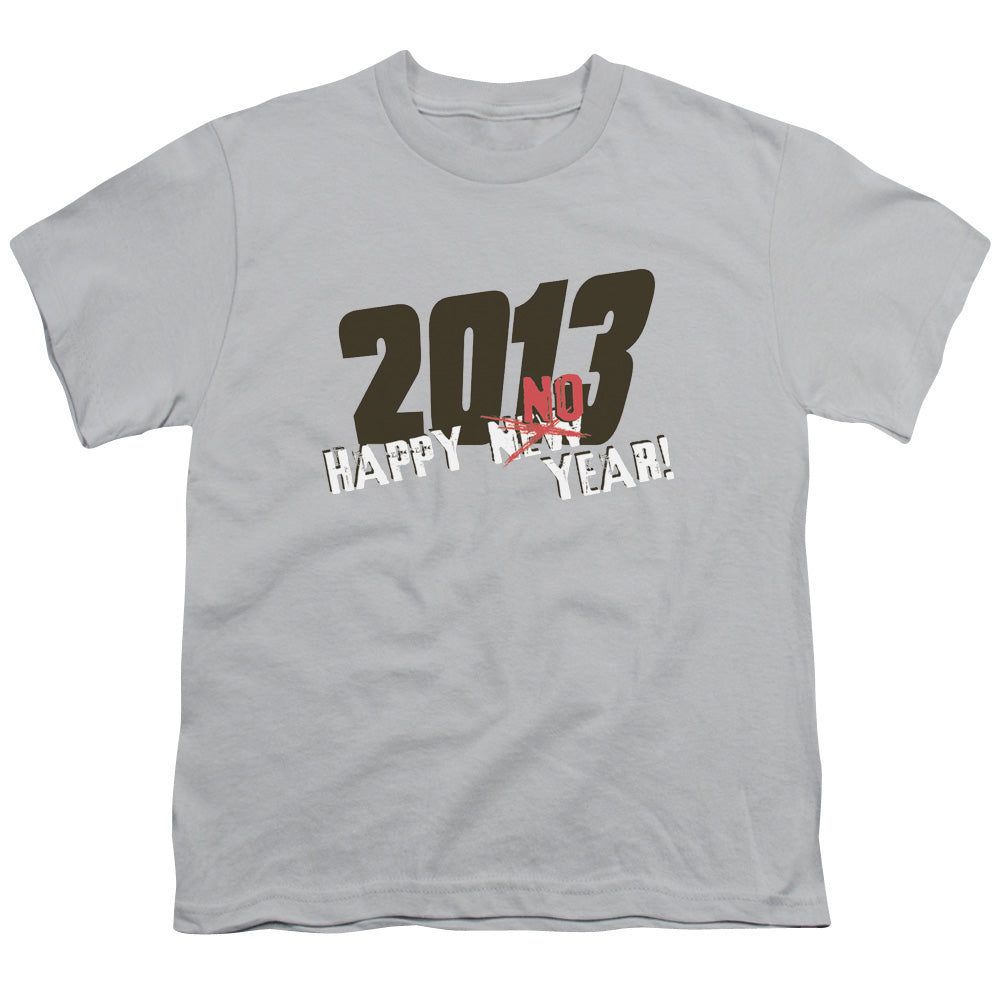 No Year - Short Sleeve Youth 18 - 1 - Silver T-shirt