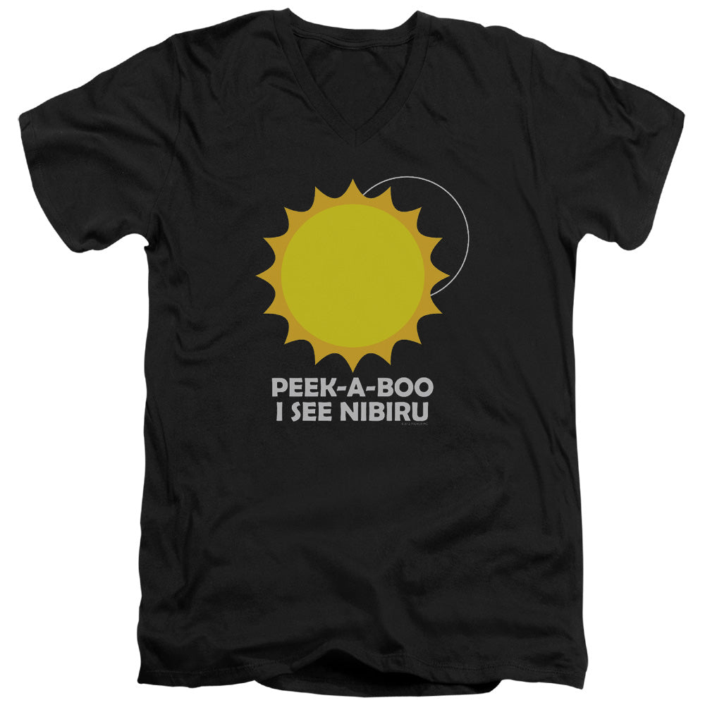 I See Nibiru - Short Sleeve Adult V-neck 30 - 1 - Black T-shirt
