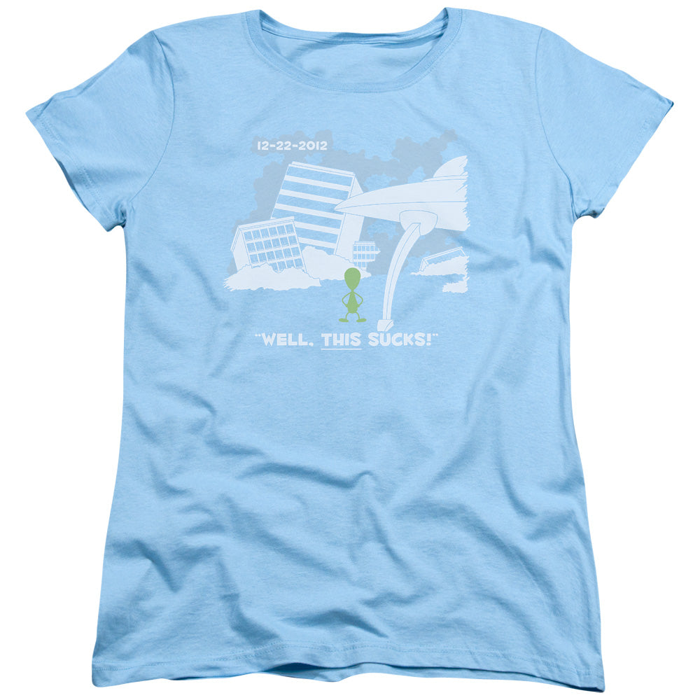 LATE TO THE PARTY -   WOMENS TEE - LIGHT BLUE T-Shirt