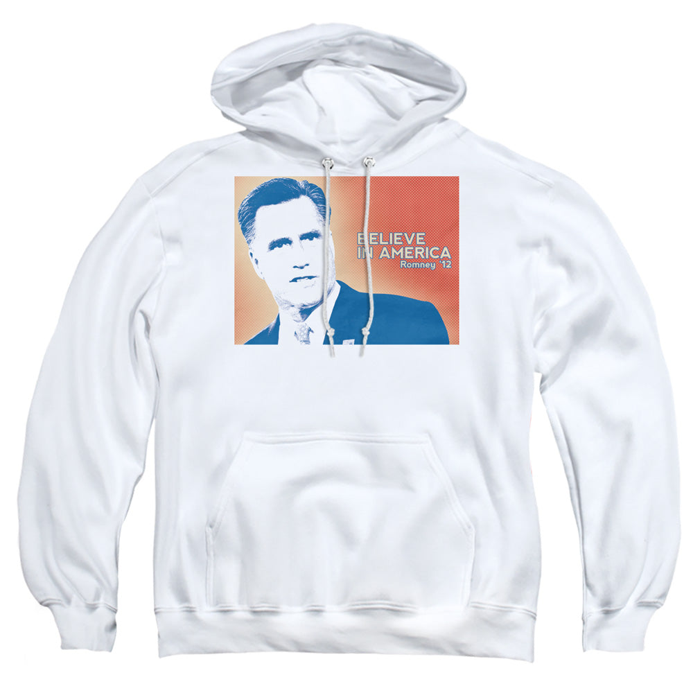 Believe In America - Adult Pull-over Hoodie - White