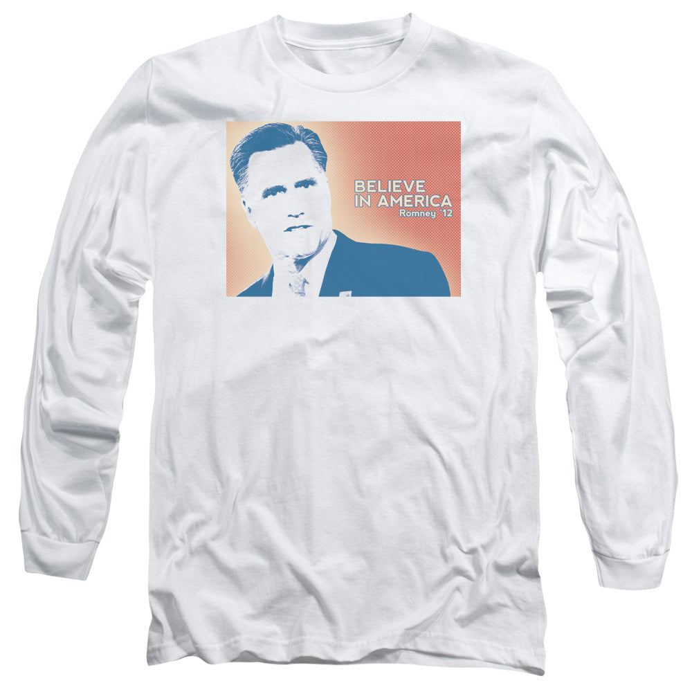 Believe In America - Long Sleeve Adult 18 - 1 - White T-shirt