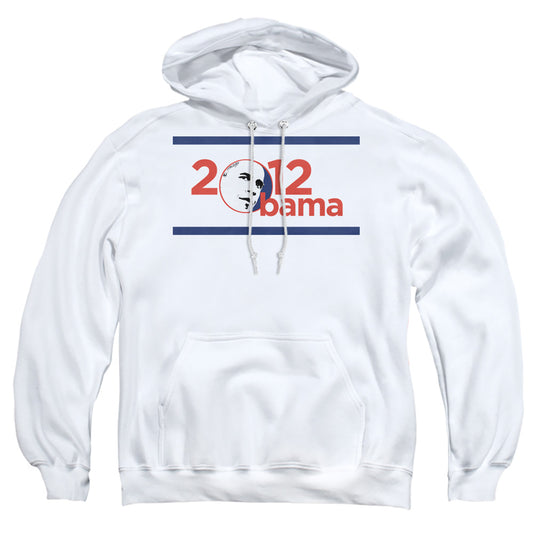 Obama 2012 - Adult Pull-over Hoodie - White