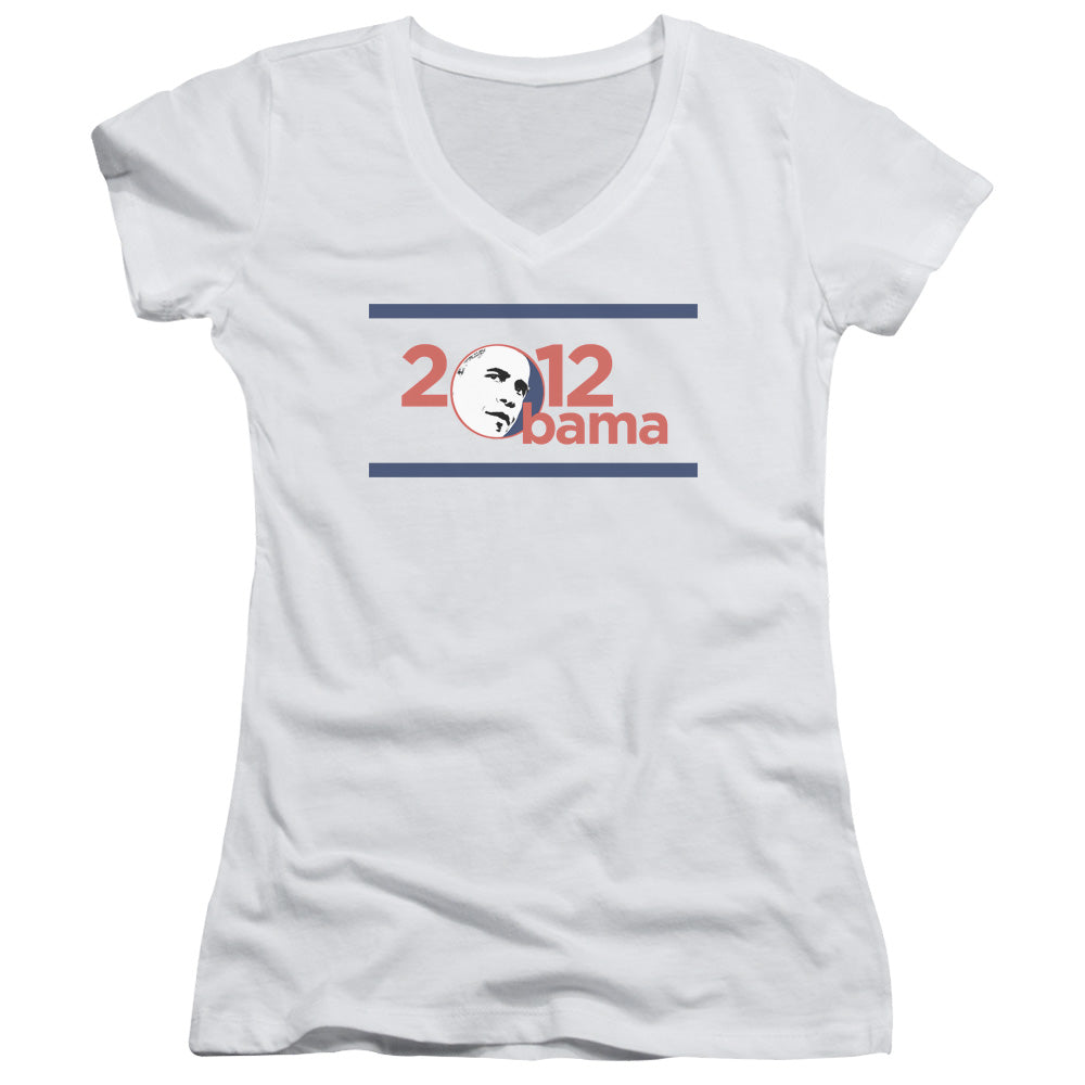 Obama 2012 - Junior V-neck - White
