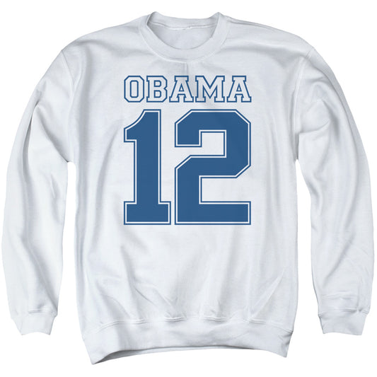 Obama 12 - Adult Crewneck Sweatshirt - White