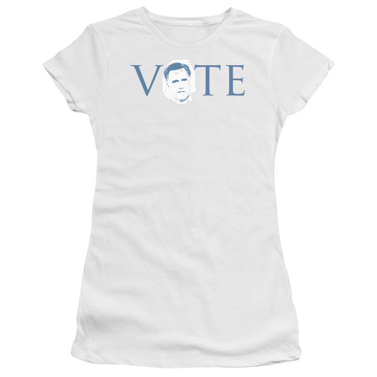 Vote Romney - Short Sleeve Junior Sheer - White T-shirt