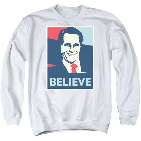 Believe - Adult Crewneck Sweatshirt - White