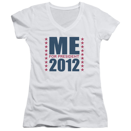 Me For President - Junior V-neck - White
