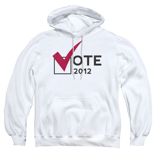 Vote 2012 - Adult Pull-over Hoodie - White