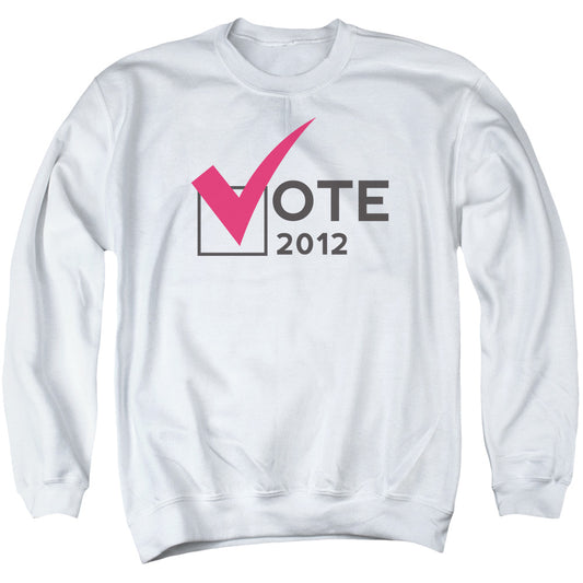 Vote 2012 - Adult Crewneck Sweatshirt - White