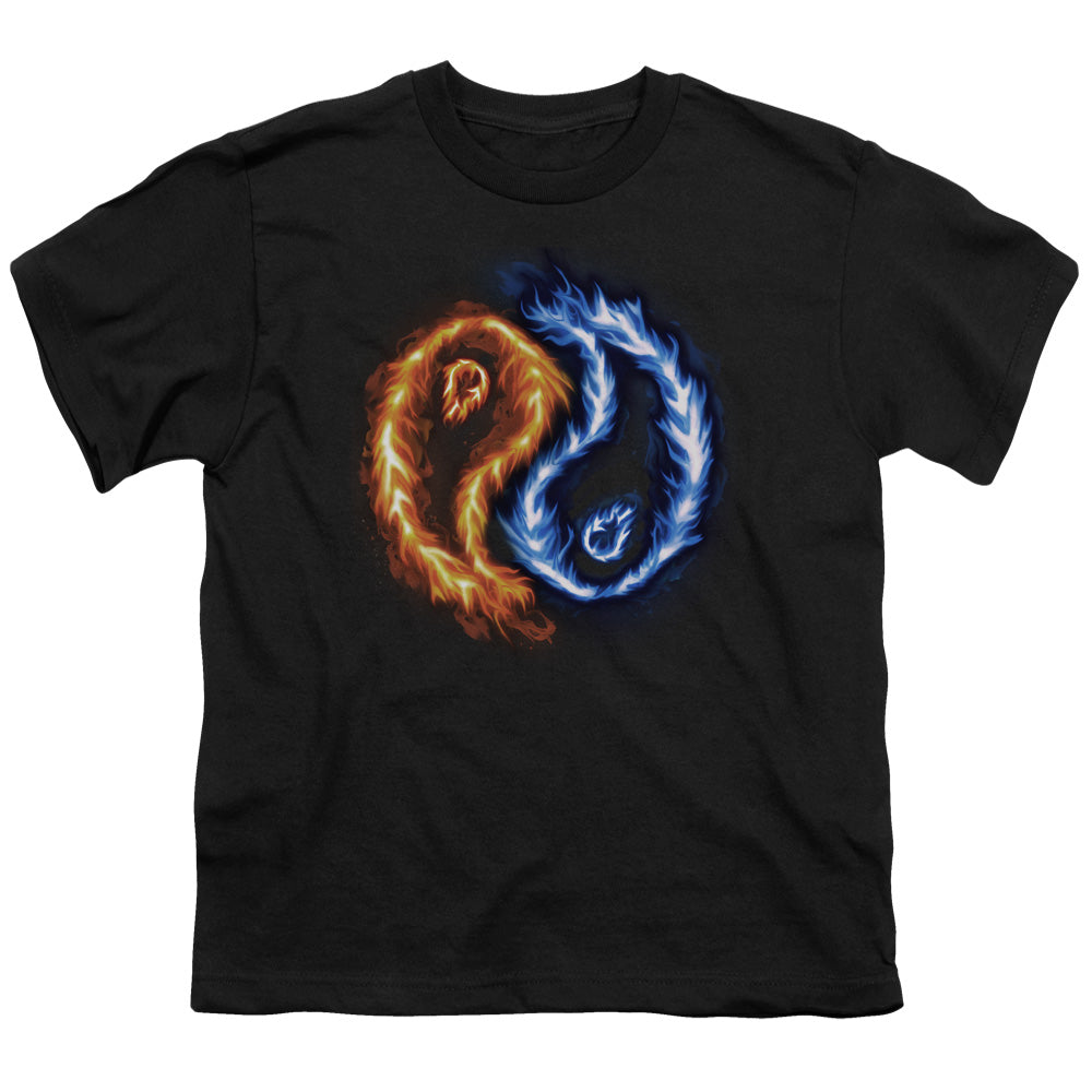 Flame Yang - Short Sleeve Youth 18 - 1 - Black T-shirt