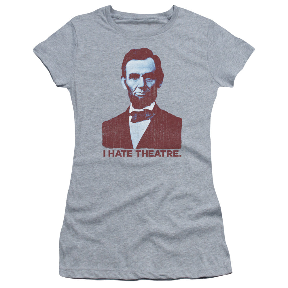 Abe Theatre - Short Sleeve Junior Sheer - Athletic Heather T-shirt