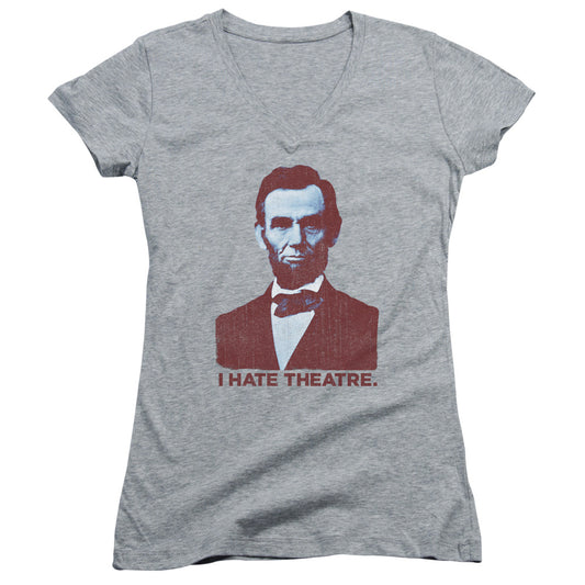 Abe Theatre - Junior V-neck - Athletic Heather